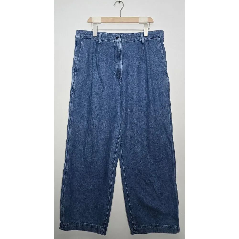 Wilfred Free Aritzia High Waist Jeans Size 16 Wide Leg
